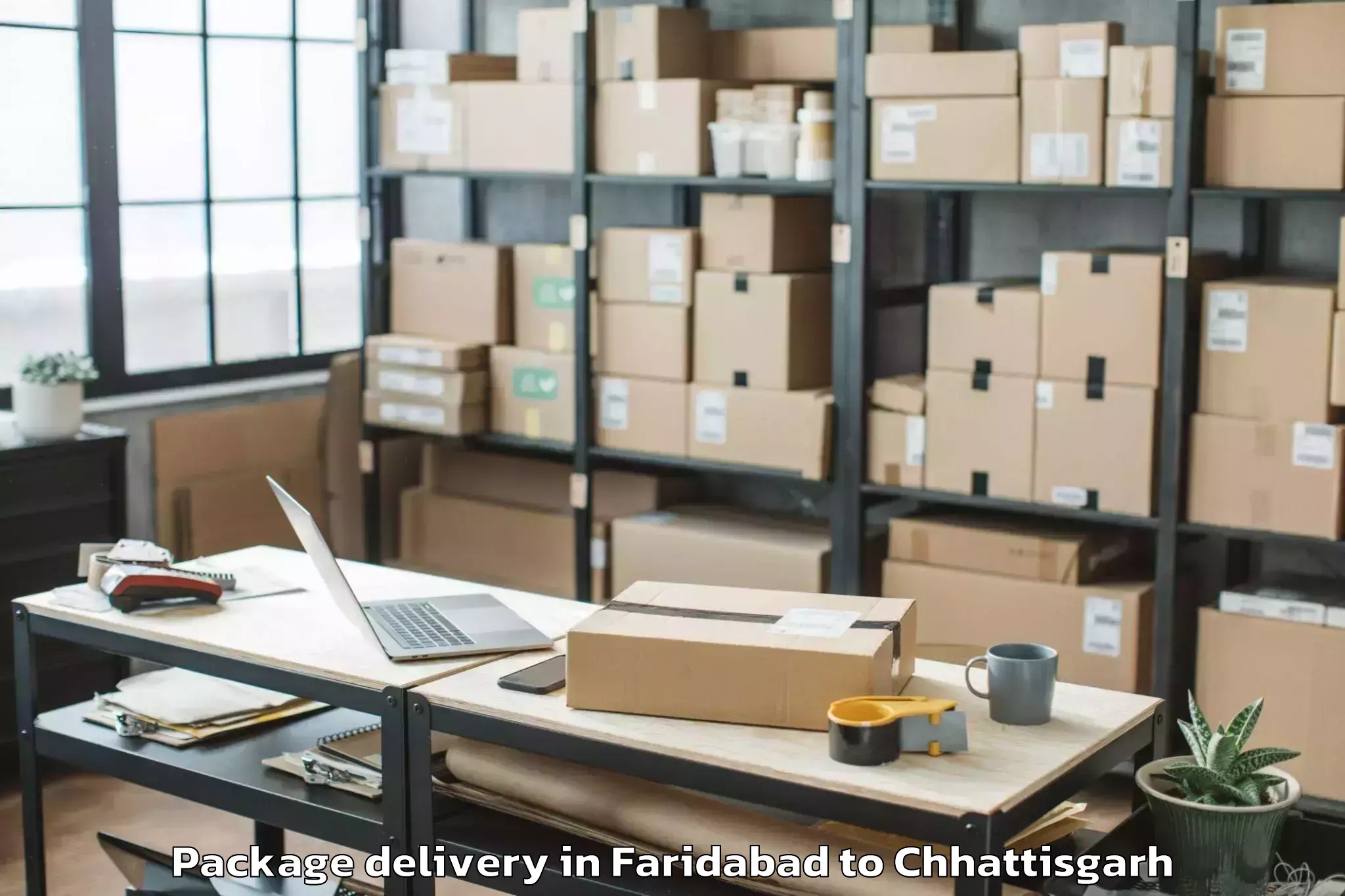 Get Faridabad to Tamnar Package Delivery